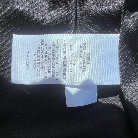 Express Metallic Shimmering Black Spaghetti Strap Tank Top Camisole - Picture 7 of 9